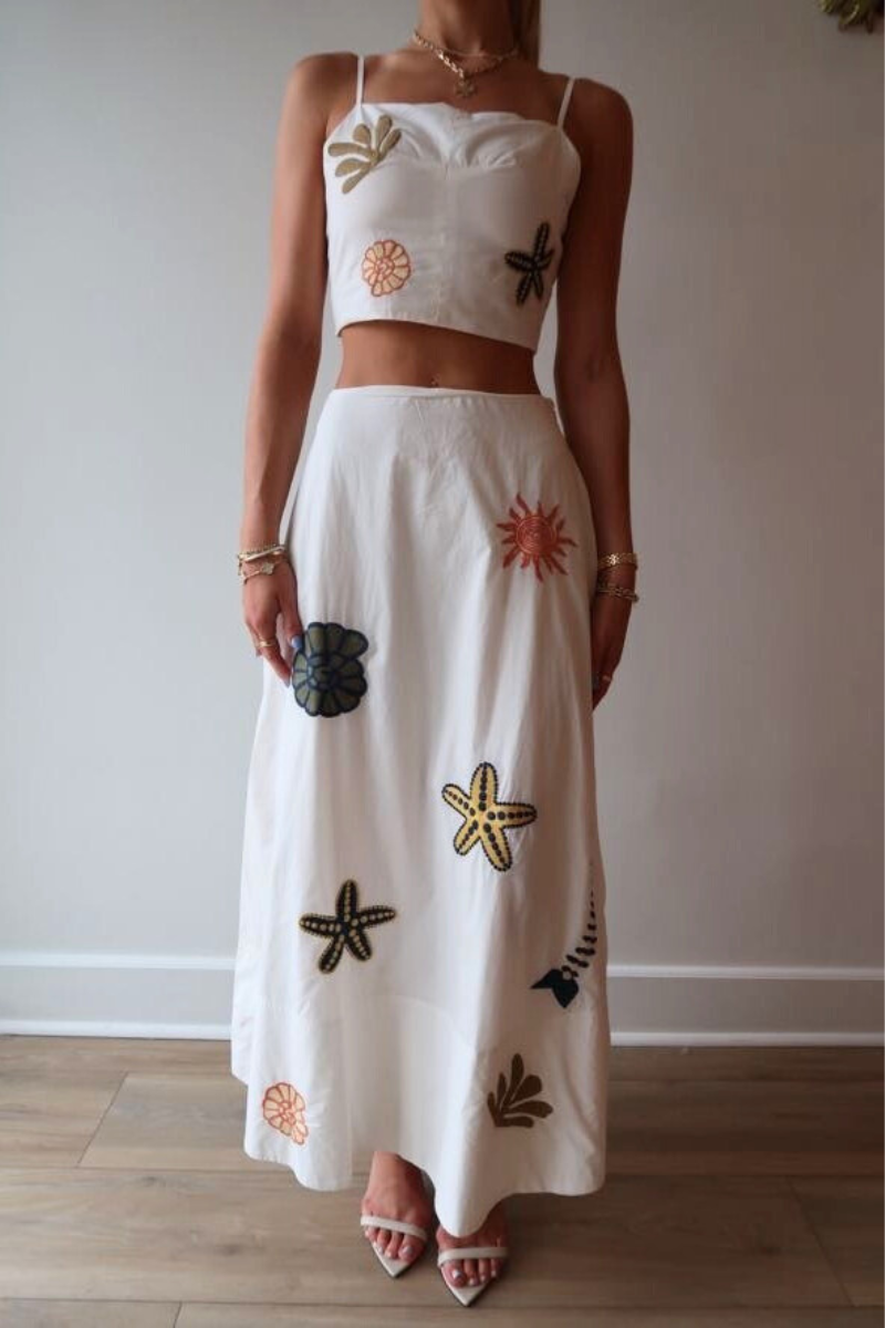 Cleobella Eden Ankle Skirt front