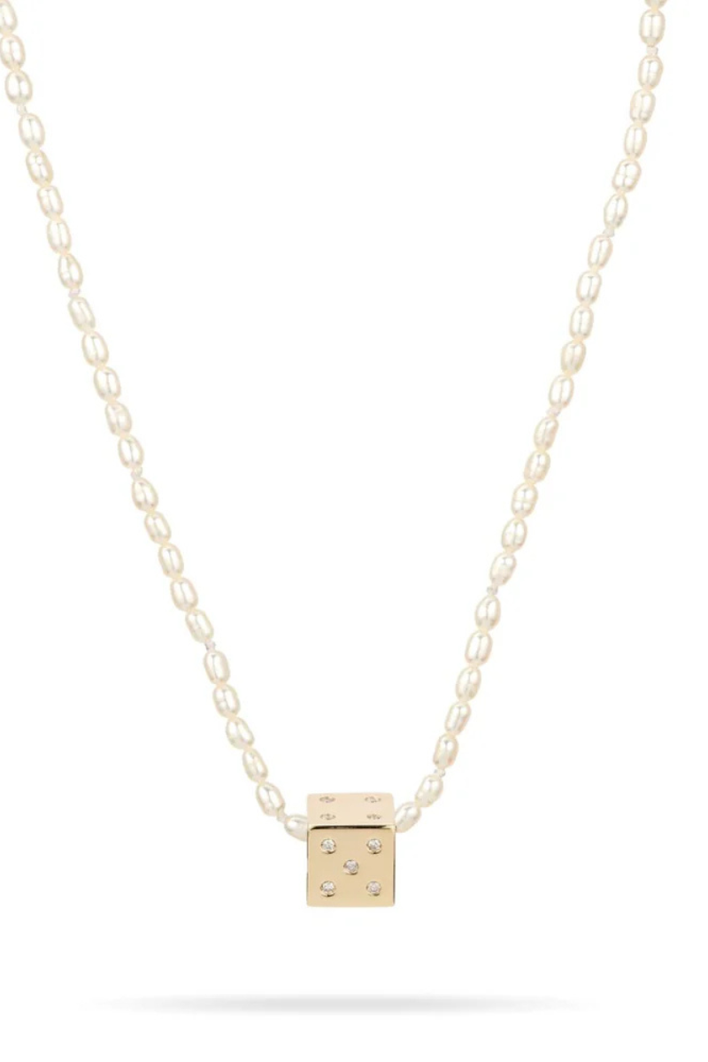 Adina Reyter Diamond Dice Big Bead 14K