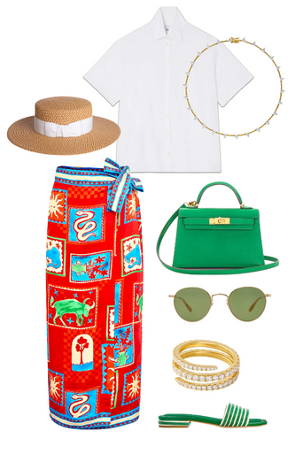 Hunter Bell Paloma Wrap Skirt outfit ideas
