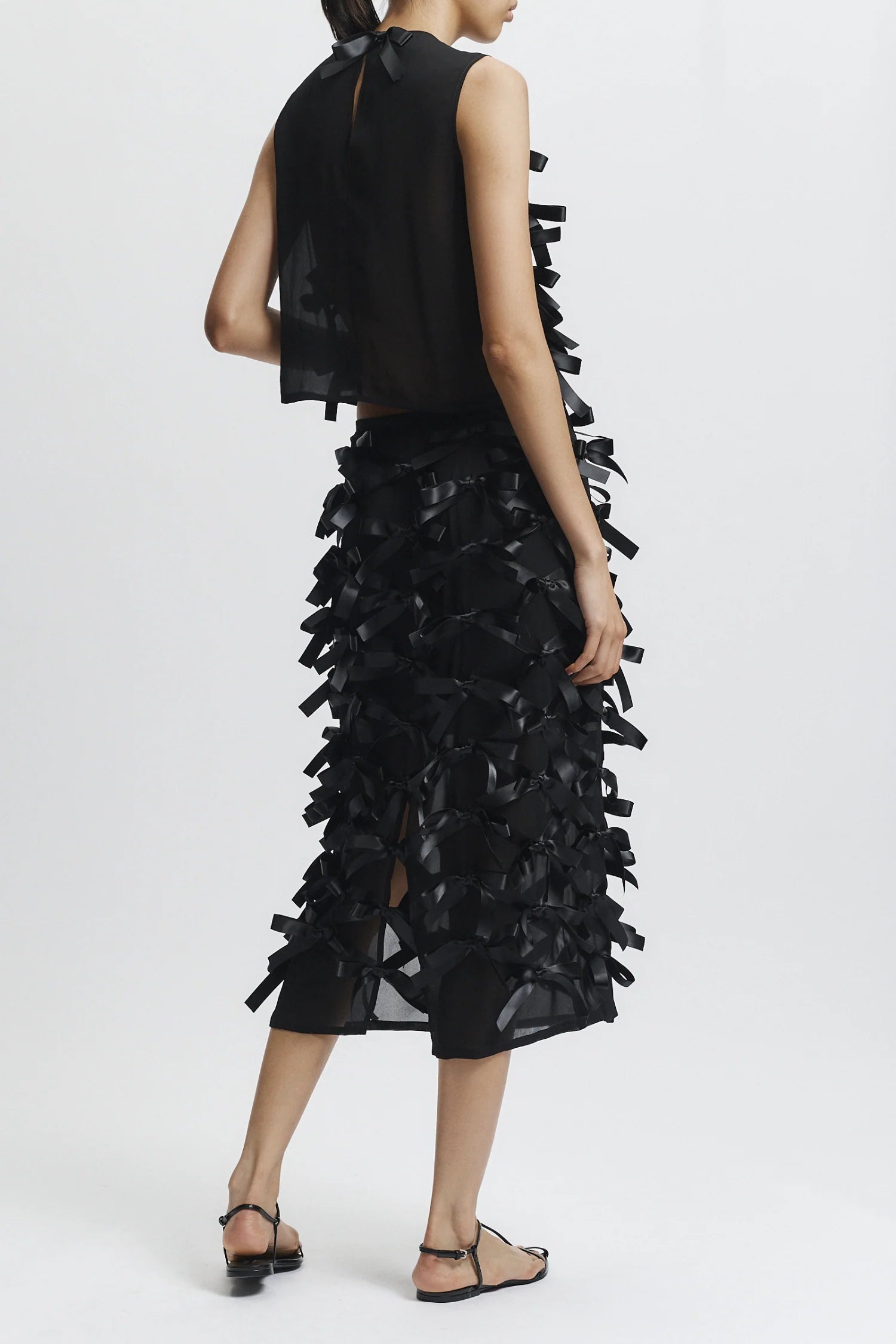 Harlee Bow Blouse full body back