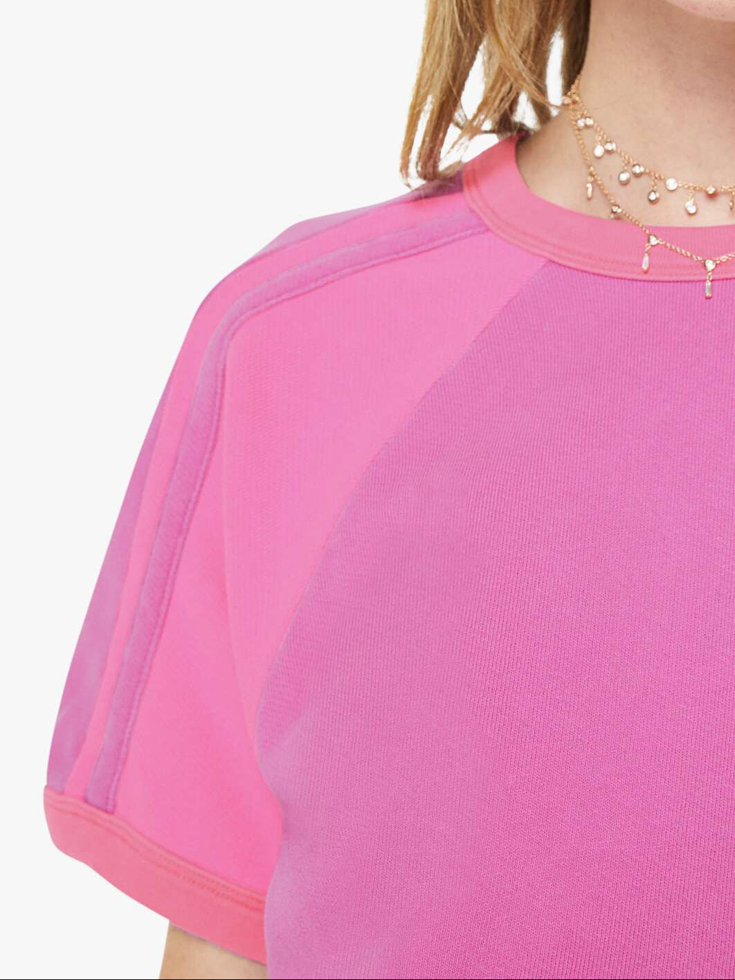 The Half Cut Square Tee super close up front