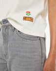 The Half Square Tee logo patch detail