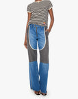 The Boxy Goodie Goodie Tee in BKC full body front view on model