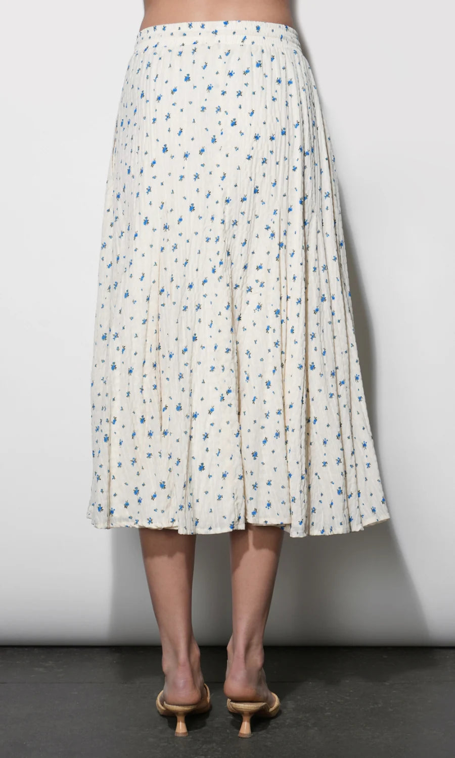 Sadue Godet Midi Skirt back