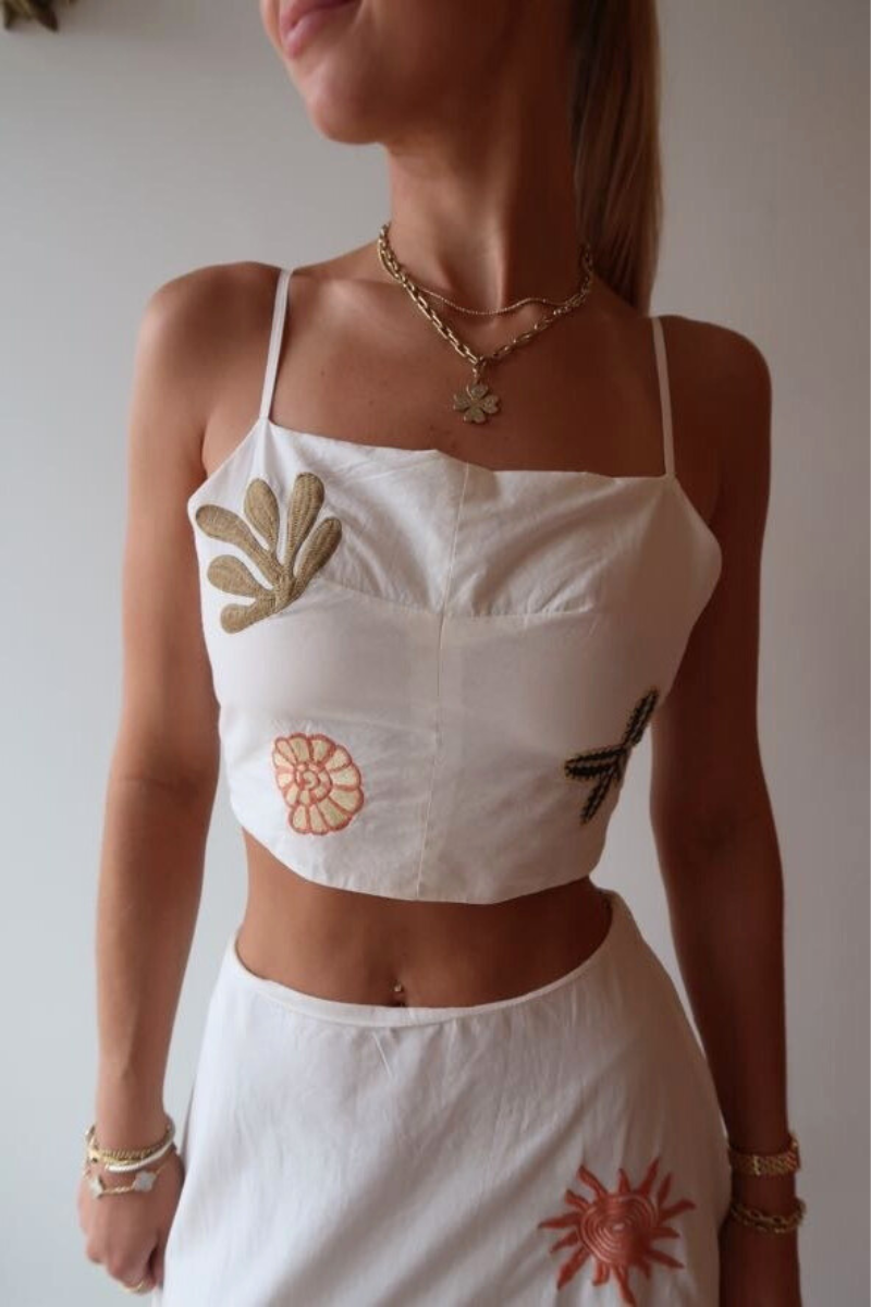 Cleobella Sage Top front close up