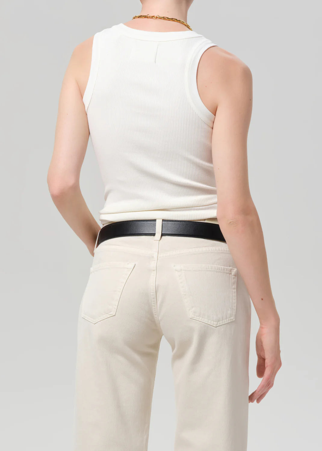 Isabel Rib Tank Pashmina back