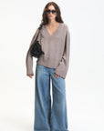 Asclepias V-neck Sweater full body front