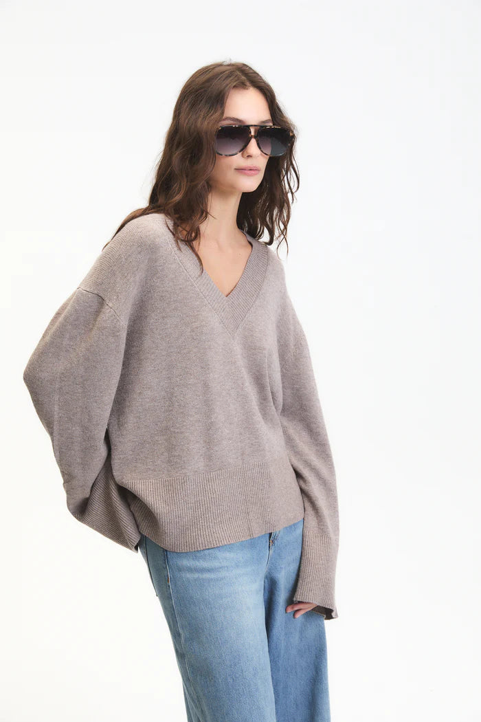 Asclepias V-neck Sweater front/side