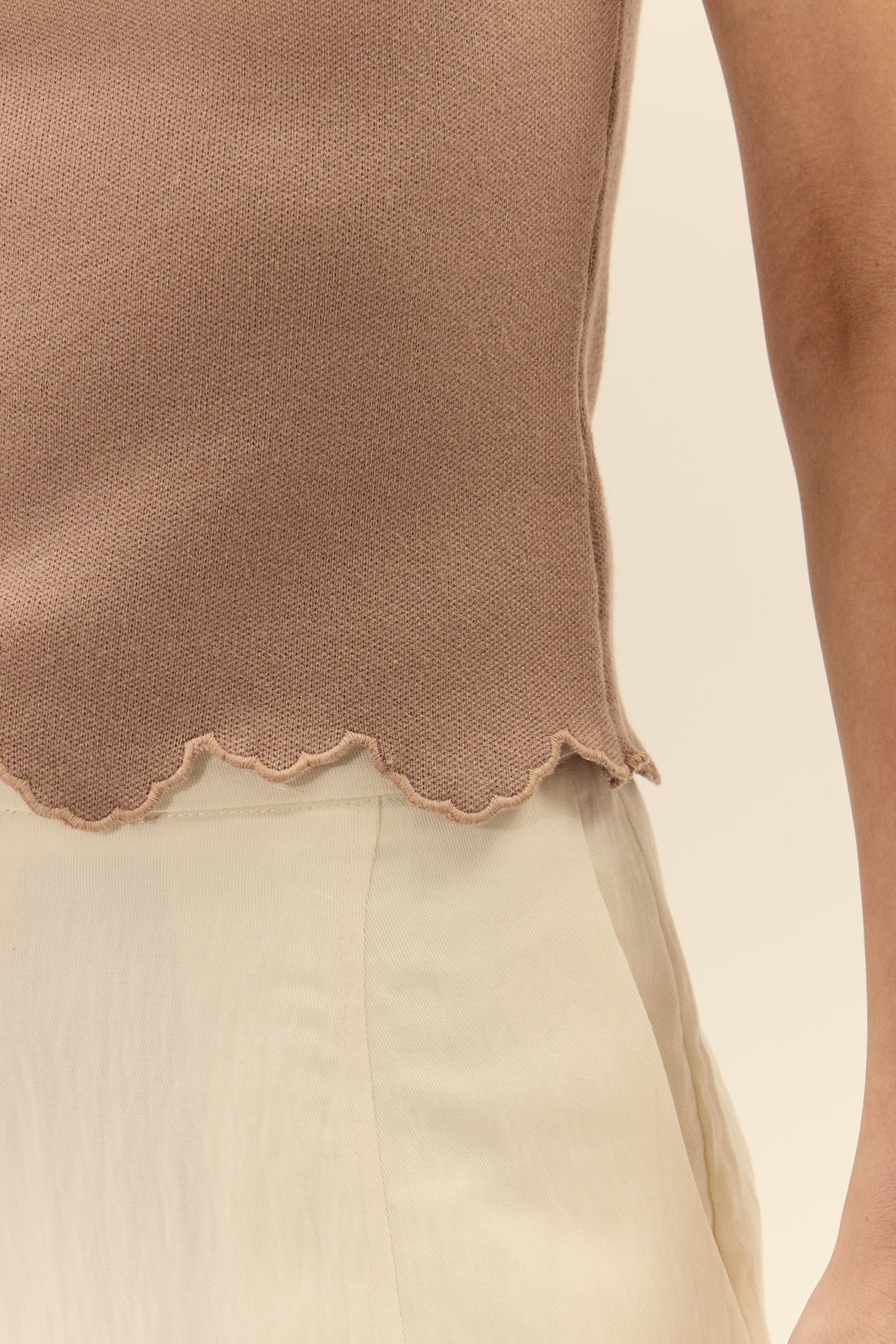 Ithaca Knit Top close up hem detail