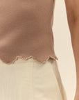 Ithaca Knit Top close up hem detail