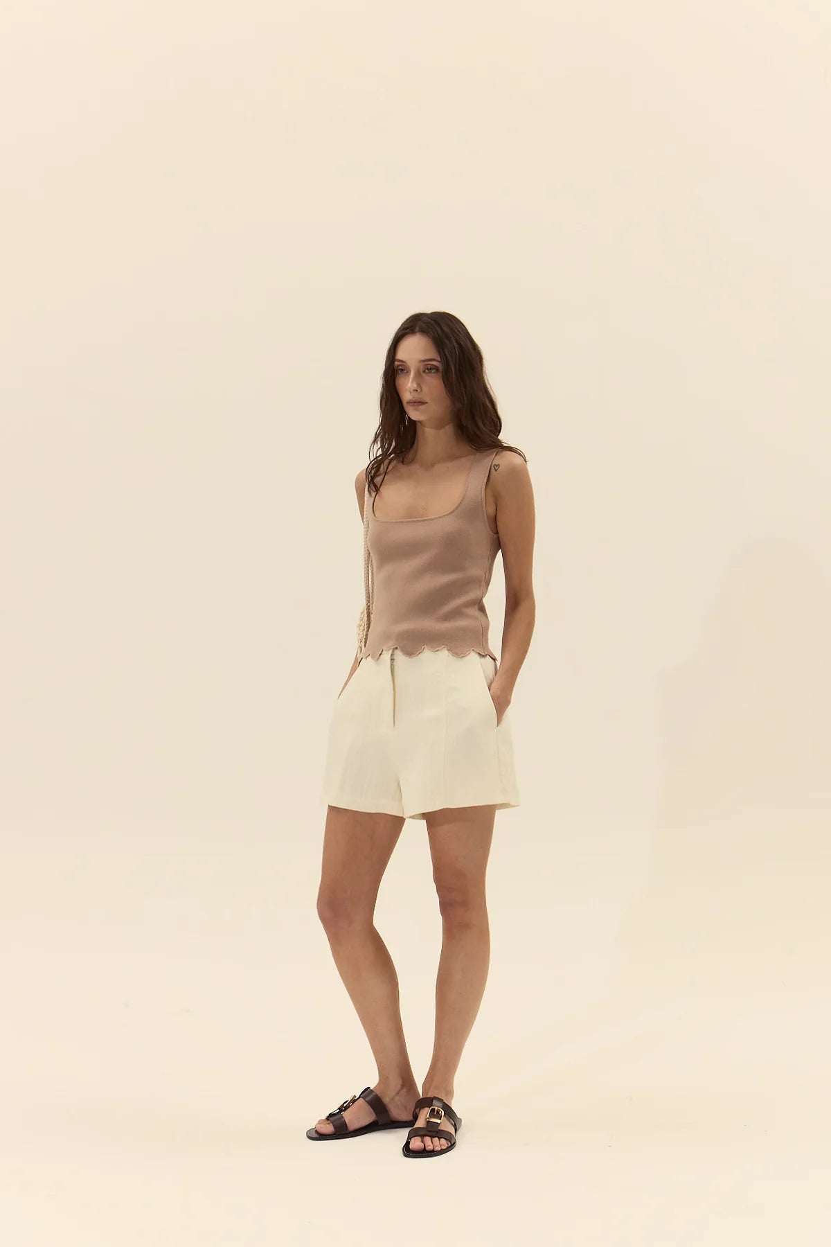 Ithaca Knit Top full body side/front