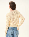 Cerdena Cardigan close up back view on model