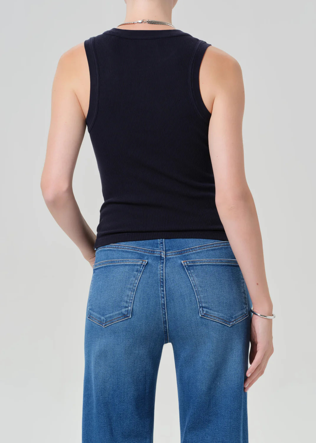 Caralyn Tank in Navy back