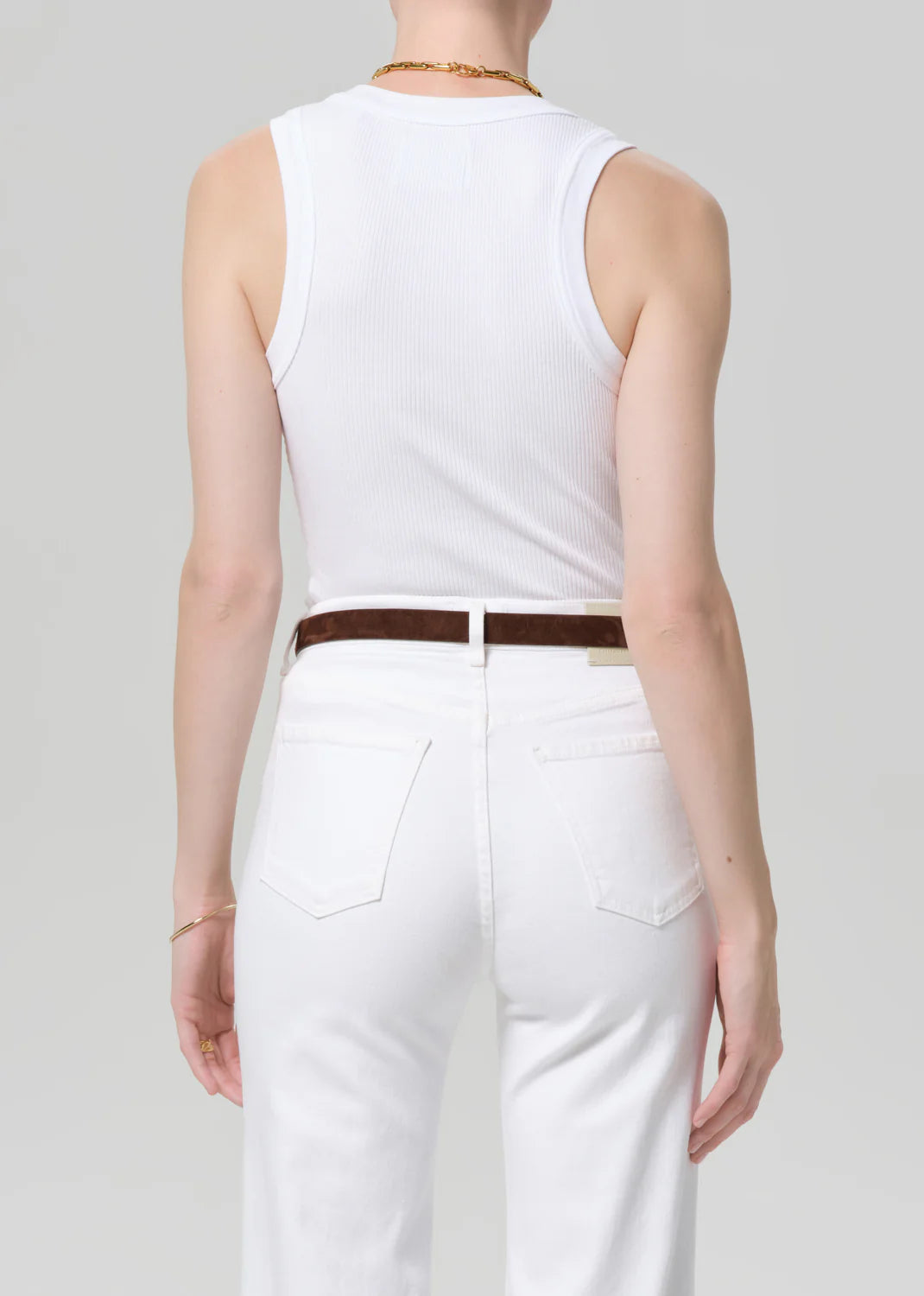 Caralyn Tank in White back