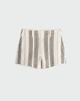 Striped skirt on a light gray background