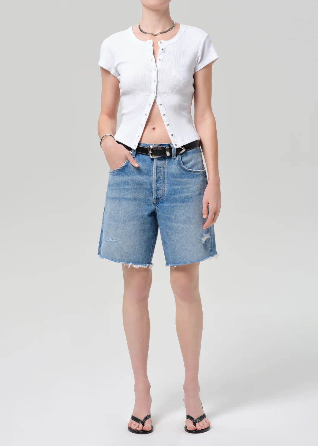 Tabi Short Sleeve Cardigan full body front