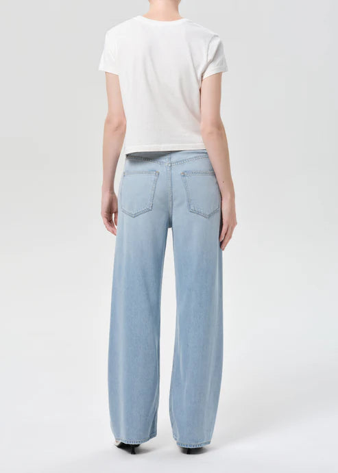 Low Curve Jean in Memory full body back view