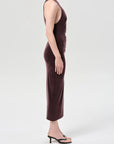 Anya Midi Dress full body side view