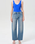 Tora Bodysuit in Cobalt full body front