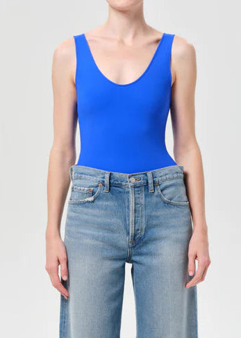 Tora Bodysuit in Cobalt close up front