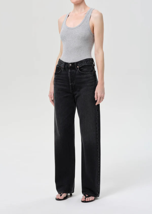 Maria Bodysuit in Grey Heather full body front