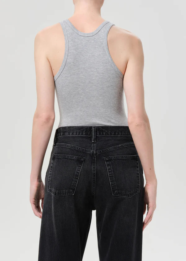 Maria Bodysuit in Grey Heather back