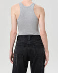 Maria Bodysuit in Grey Heather back