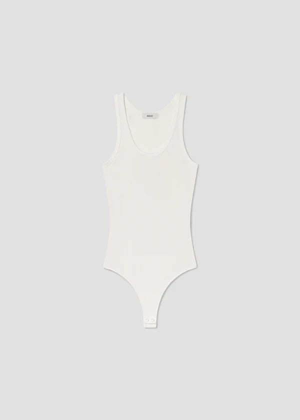 Maria Bodysuit in White by itself