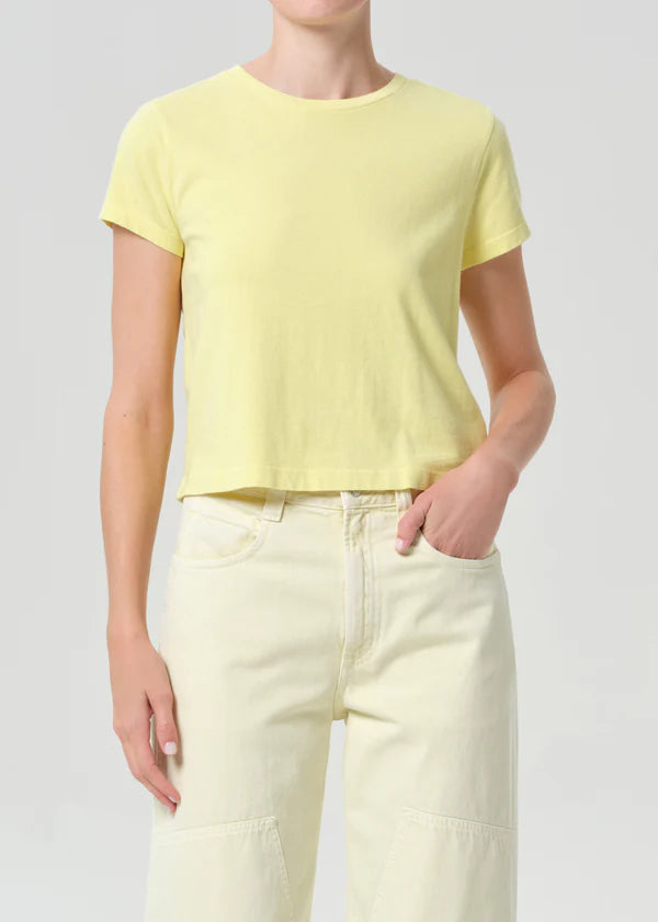 Adine Shrunken Tee Canary front