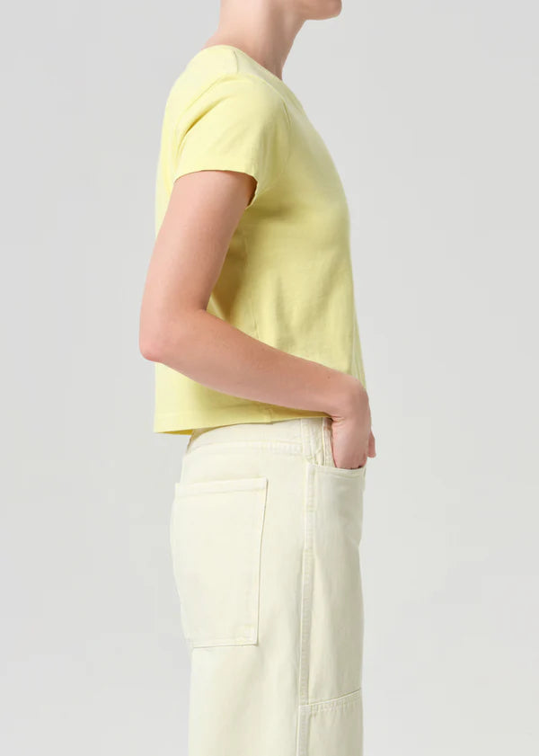 Adine Shrunken Tee Canary side
