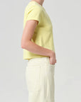 Adine Shrunken Tee Canary side