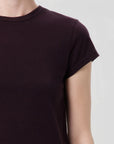 Adine Shrunken Tee Eggplant