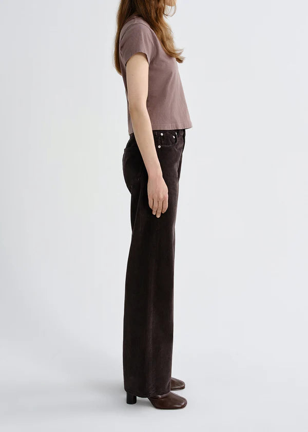Adine Shrunken Tee Mauvine full body side
