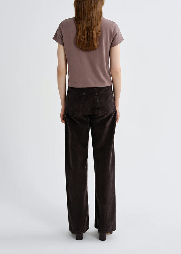 Adine Shrunken Tee Mauvine full body back