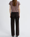 Adine Shrunken Tee Mauvine full body back