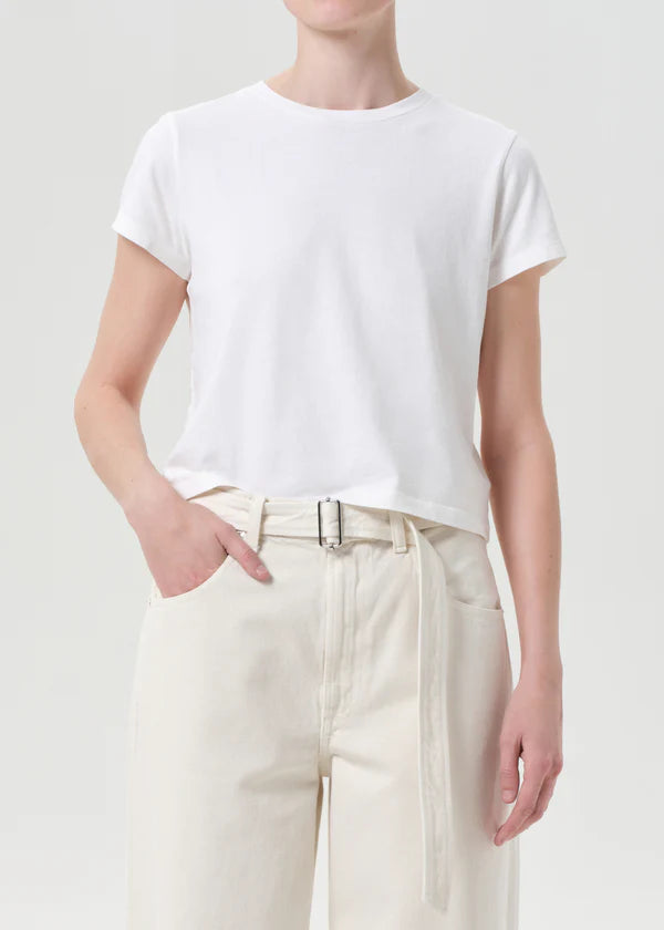 Adine Shrunken Tee White Ash front