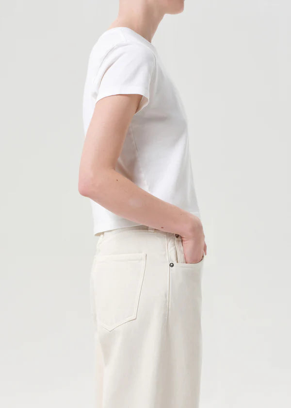 Adine Shrunken Tee White Ash side
