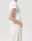 Adine Shrunken Tee White Ash side
