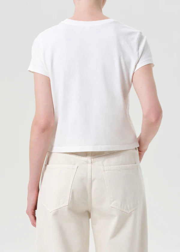 Adine Shrunken Tee White Ash back