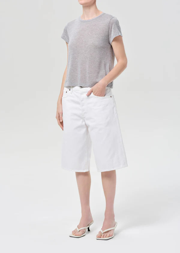 Adine Shrunken Tee Grey full body front