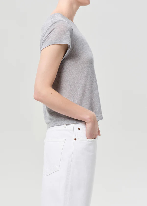 Adine Shrunken Tee Grey side