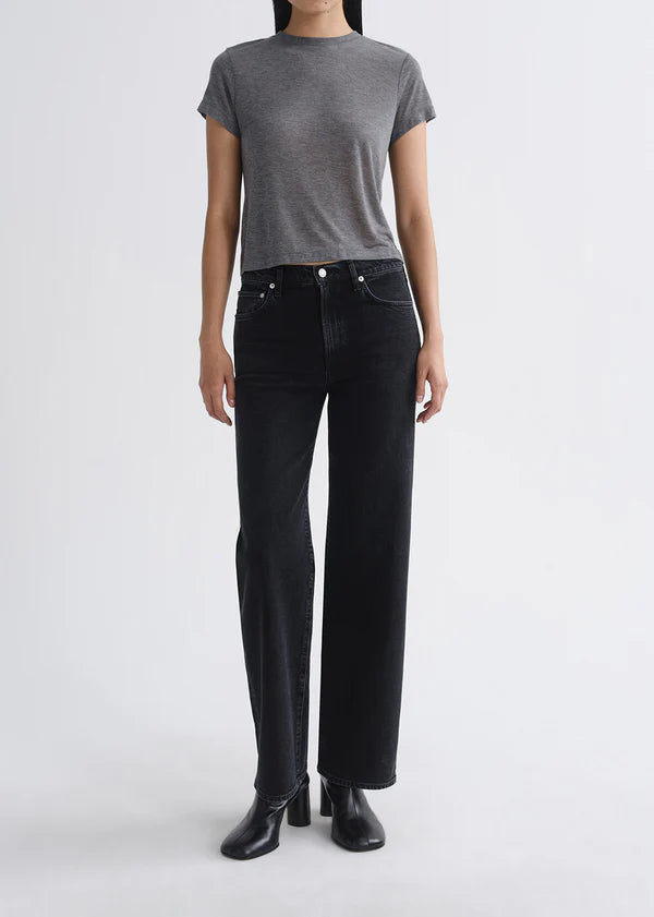 Adine Tee in Grey Heather full body front