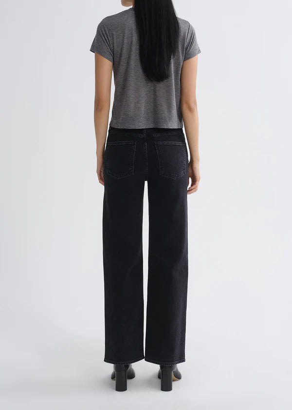 Adine Tee in Grey Heather full body back