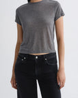 Adine Tee in Grey Heather front