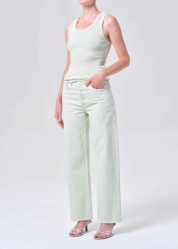 Poppy Tank in Mint Cream full body front