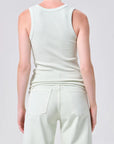 Poppy Tank in Mint Cream back
