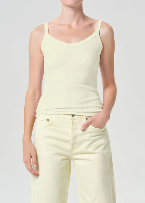 Jordan Tank in Lemon Drop front