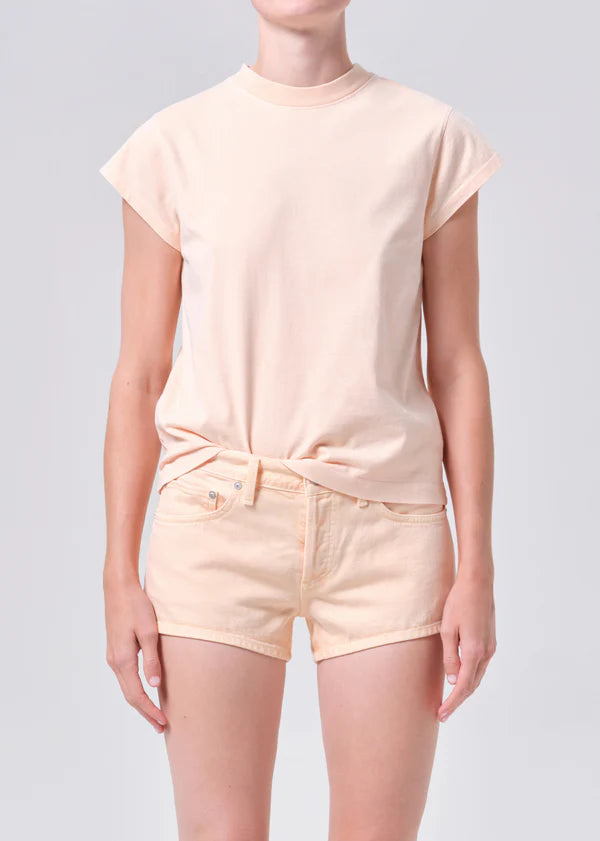 Bryce Cap Sleeve Tee in Sun Filter front