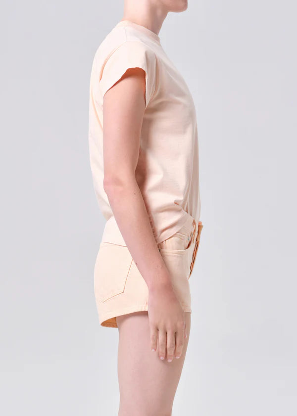 Bryce Cap Sleeve Tee in Sun Filter side