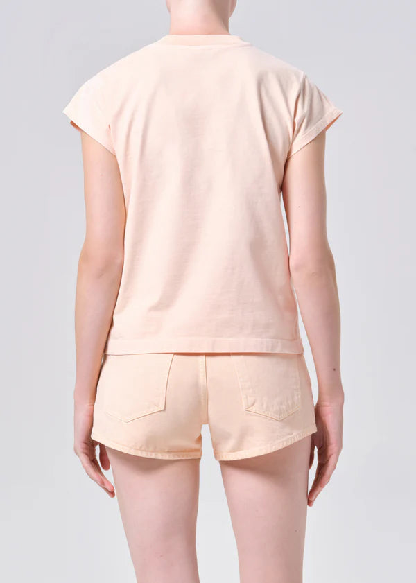 Bryce Cap Sleeve Tee in Sun Filter back